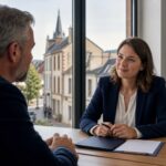 Client reçu par une courtière en assurance à Saint-Florentin