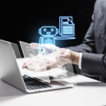 Professionnel travaillant sur les usages de l’intelligence artificielle